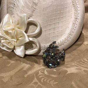 Vintage brooch. Aurora borealis